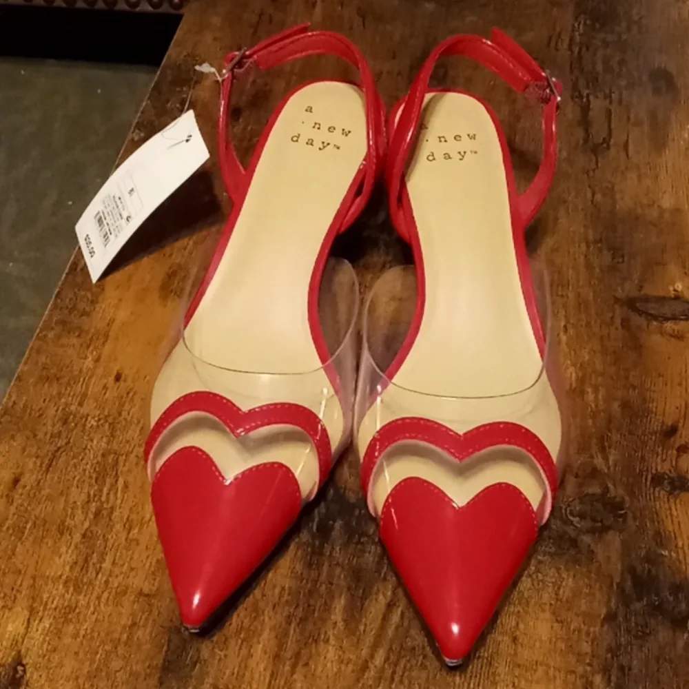 NWT sexy Red A New Day Multiple Sized Stunning Kitten 2" Heels - Picture 4 of 13
